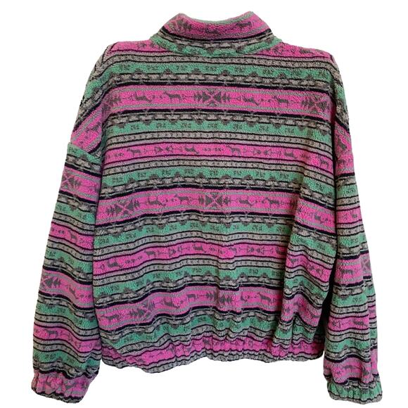 NEW! Cider Fleece Stand Collar Aztec Print Multicolor Jacket NWT - XL - Picture 11 of 14